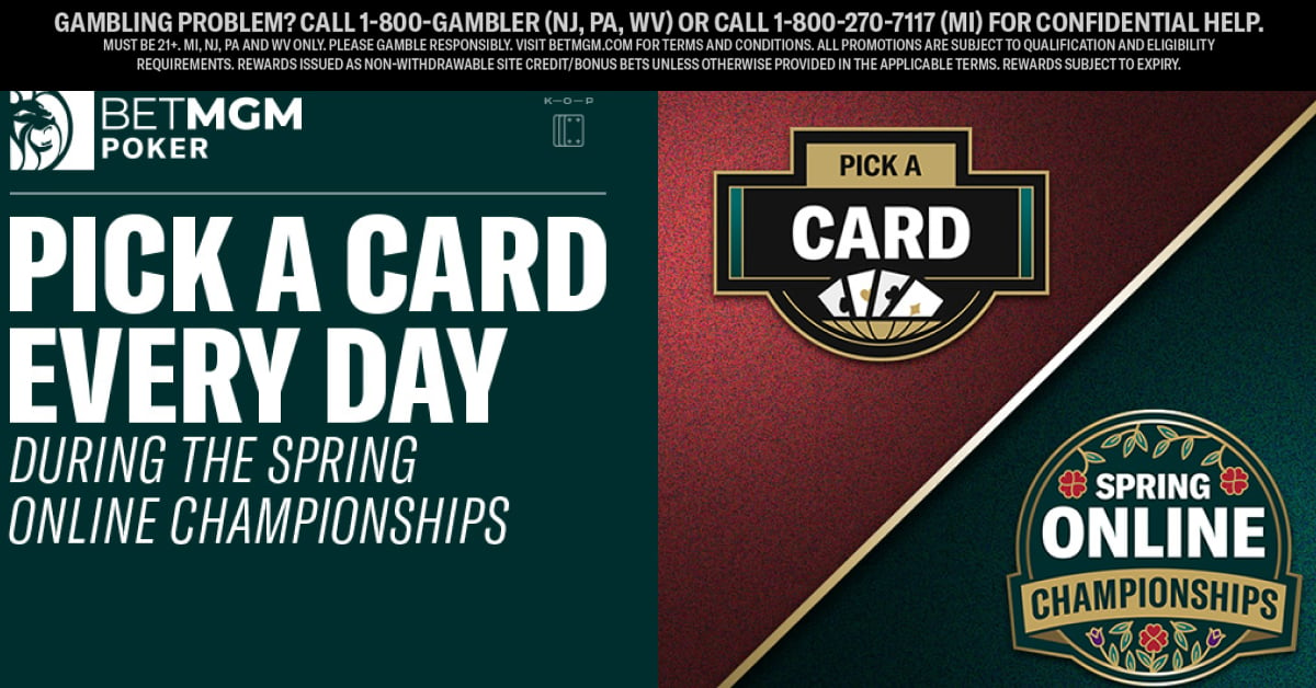 What To Know as the BetMGM Poker Spring Online Championships Begin